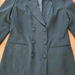 Elegant Black Double-Breasted Women's Blazer